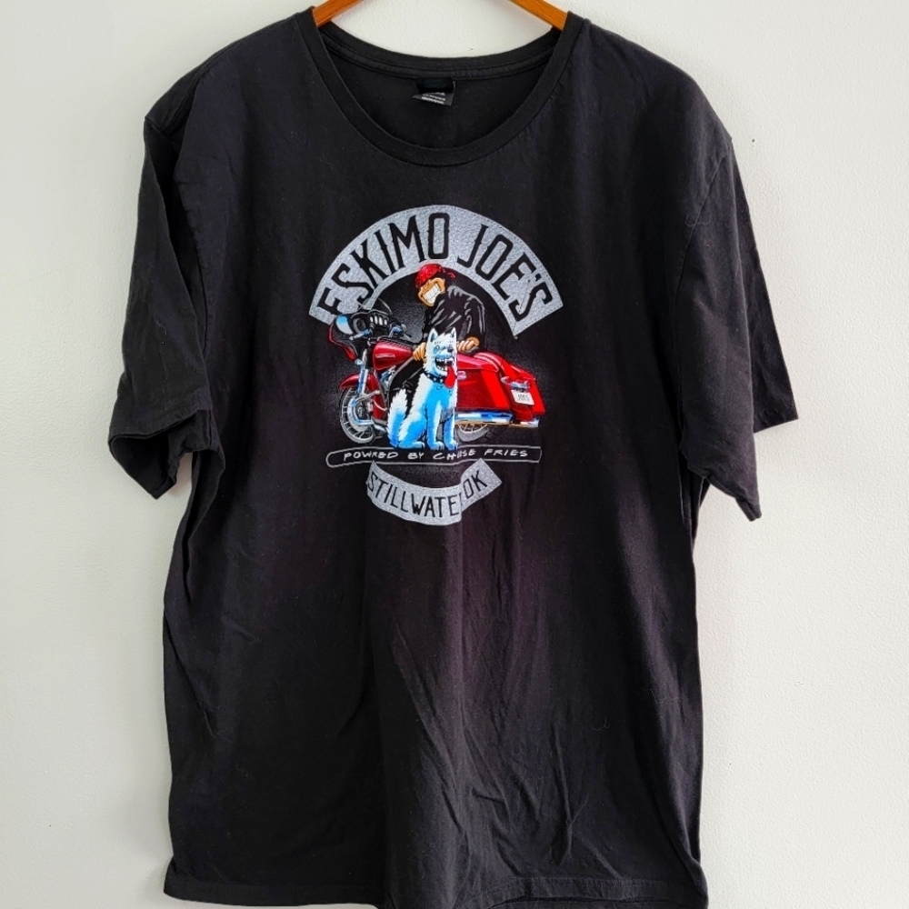 Eskimo Joes Hanes Perfect Short Sleeve Cotton Tee Biker Graphic 2XL